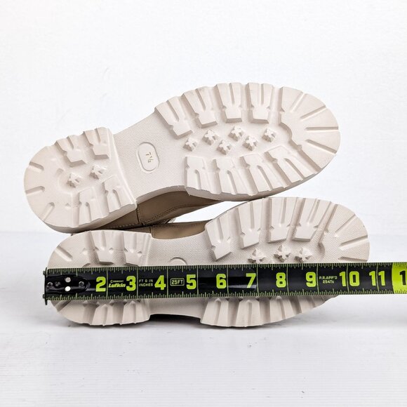 Seychelles Women Cream Leather Elastic Panel Chelsea Lug Boot size 7.5 - Picture 5 of 8